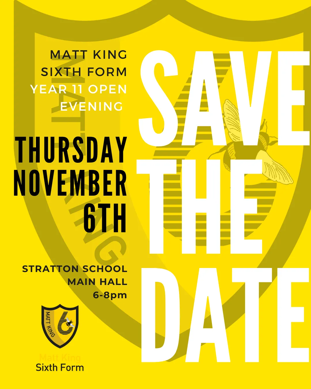 Matt King 6th Form Open Evening 